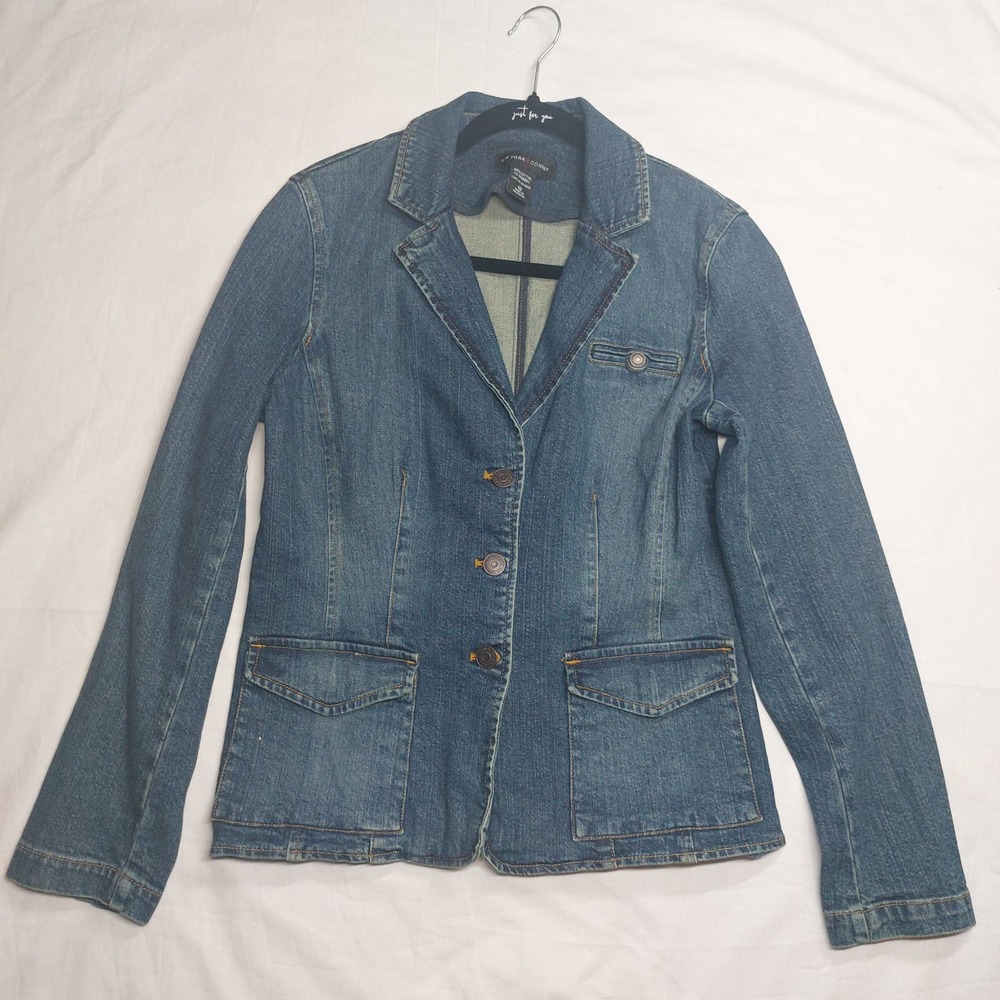 New York & Co. Denim Blazer Jacket